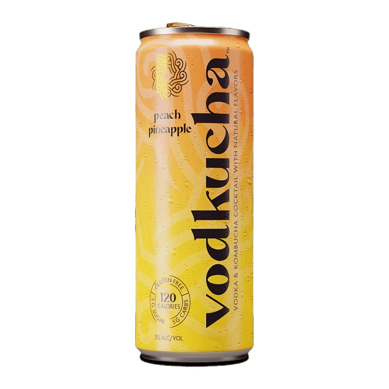 Vodkucha Peach Pineapple Cocktail 355ml 4 Pack