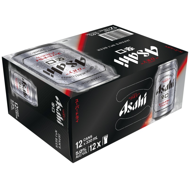 Asahi Super Dry 330ml 12 Pack Cans