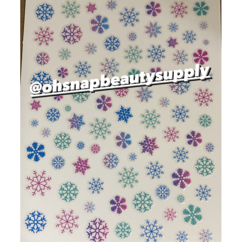 *** Christmas Snowflakes 1213 Sticker