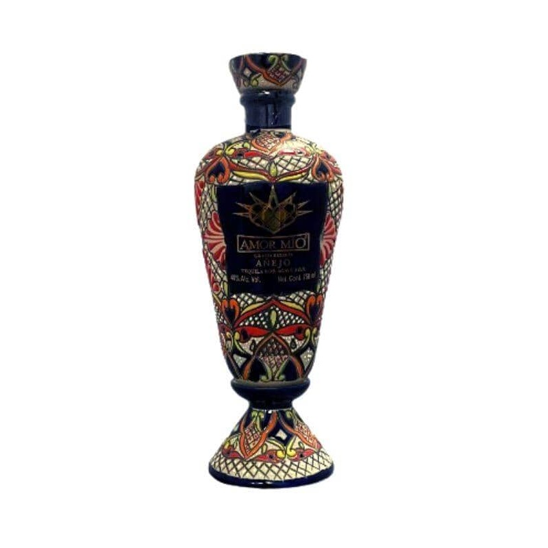 Amor Mio Gran Reserva Rainbow Ceramic Anejo Tequila 750mL