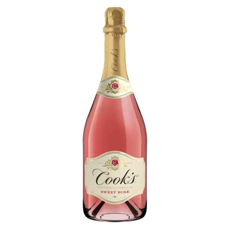 COOK’S SPARKLING SWEET ROSE CHAMPAGNE CALIFORNIA 750ML