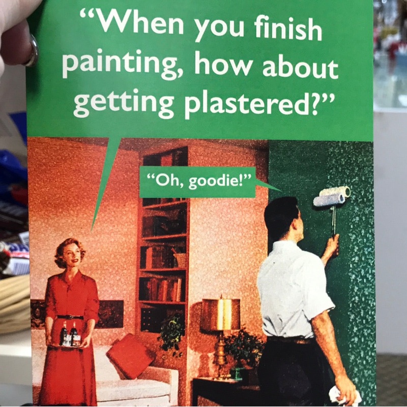 When you finish painting..card