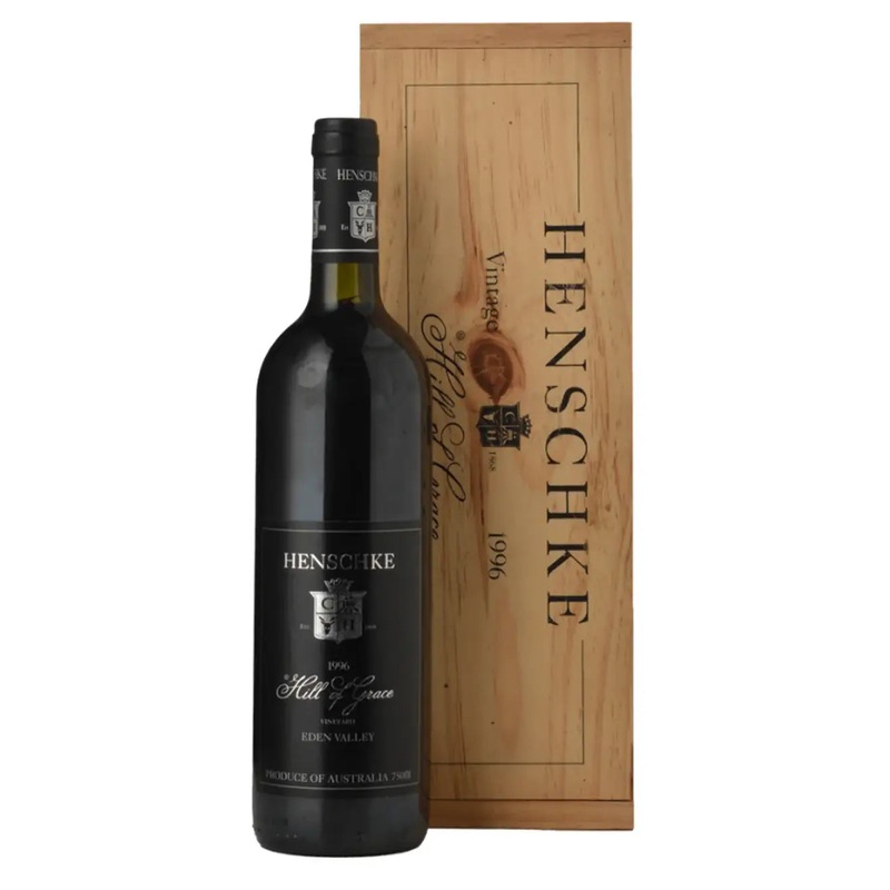 1996 Henschke Hill of Grace Shiraz 750ml Original Wood Box
