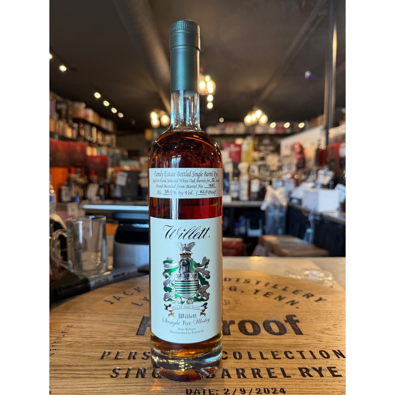 Willett Family Estate Rye 12 Year “Mustache Maniacs” Barrel #1447 112 Proof 750mL