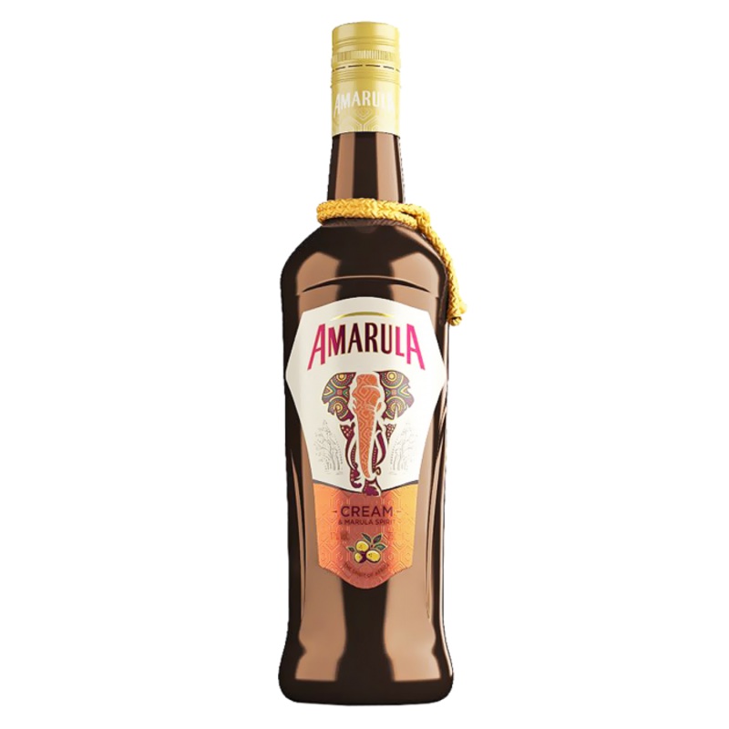 Amarula Cream Liqueur And Marula Spirit 34 W/ 2 Elephant Logo Glasses 750Ml
