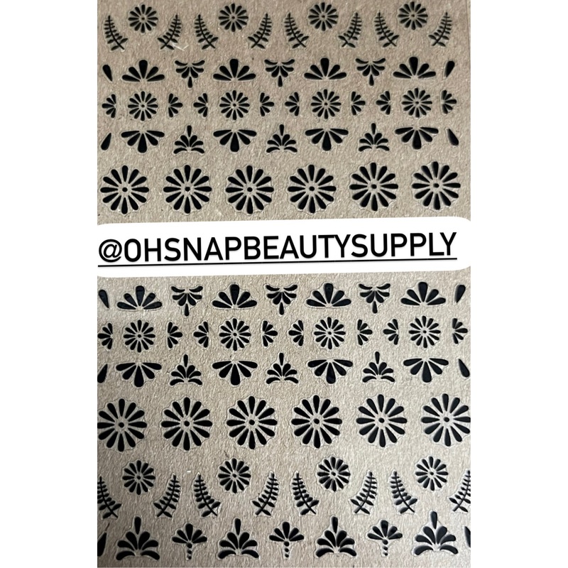 – Black Scroll Pattern SHE 100 Sticker