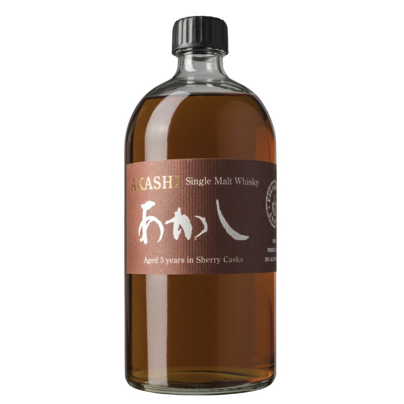 Akashi White Oak Sherry Cask 5 Year Old Japanese Single Malt Whisky 750ml