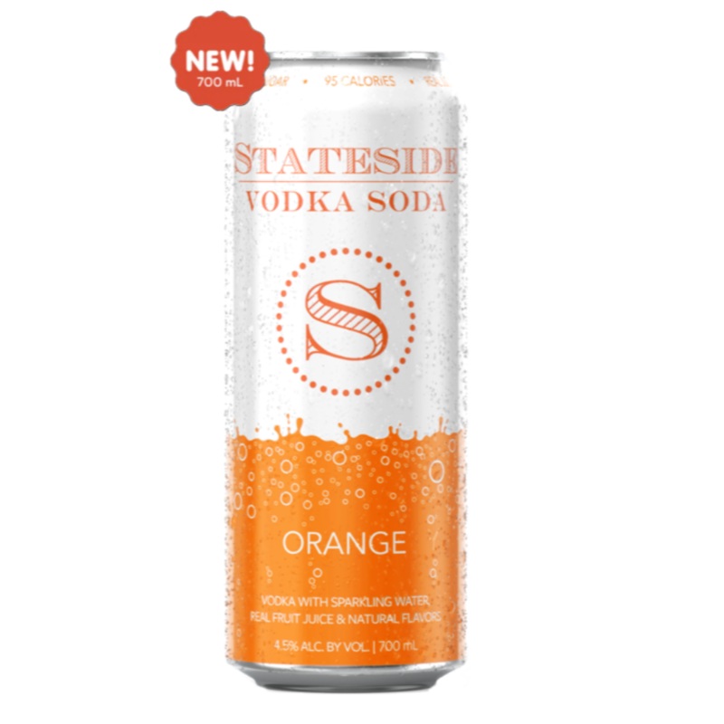 Stateside Orange Vodka Soda 700mL 12 Pack