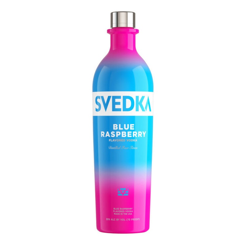 SVEDKA BLUE RASPBERRY FLAVORED VODKA 70 750ML