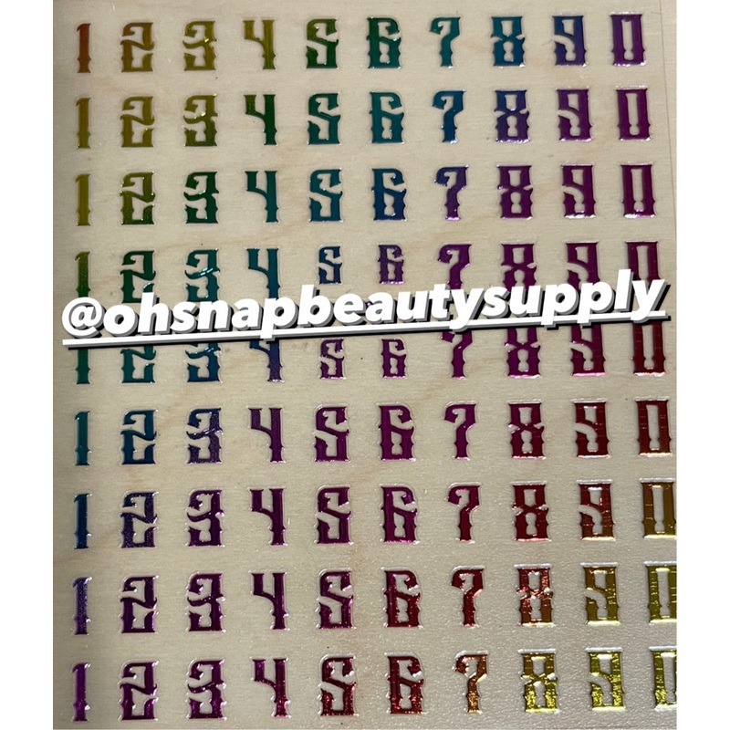 COLOR Letters & Numbers DP3103 Sticker