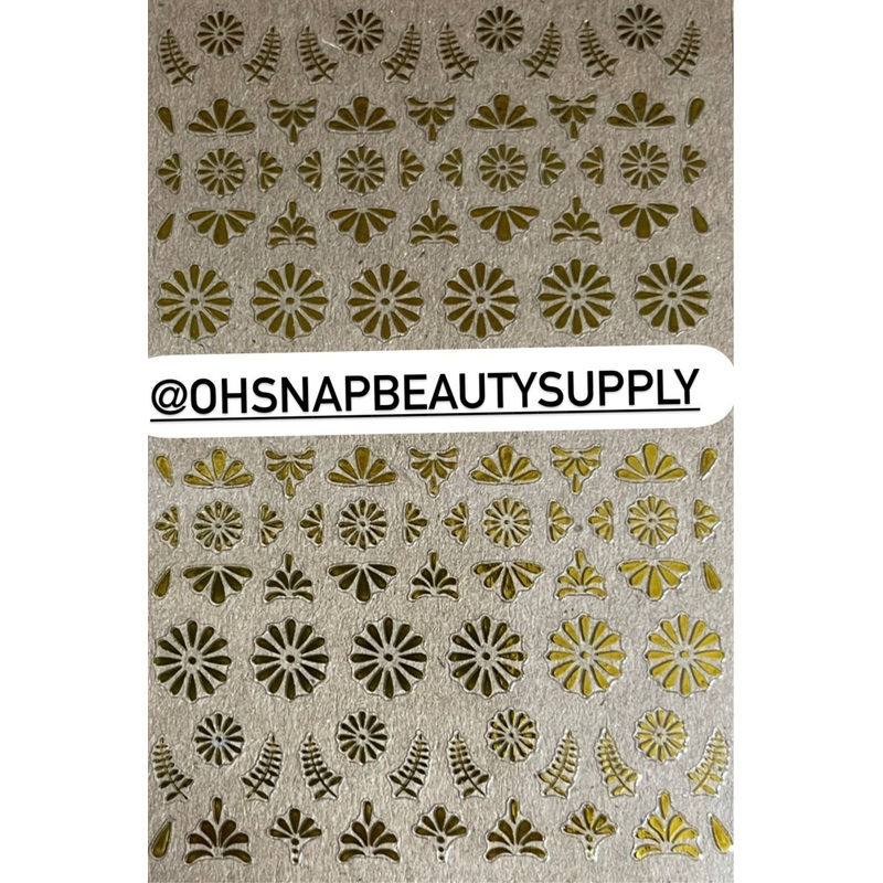 – GOLD Scroll Pattern SHE 100 Sticker
