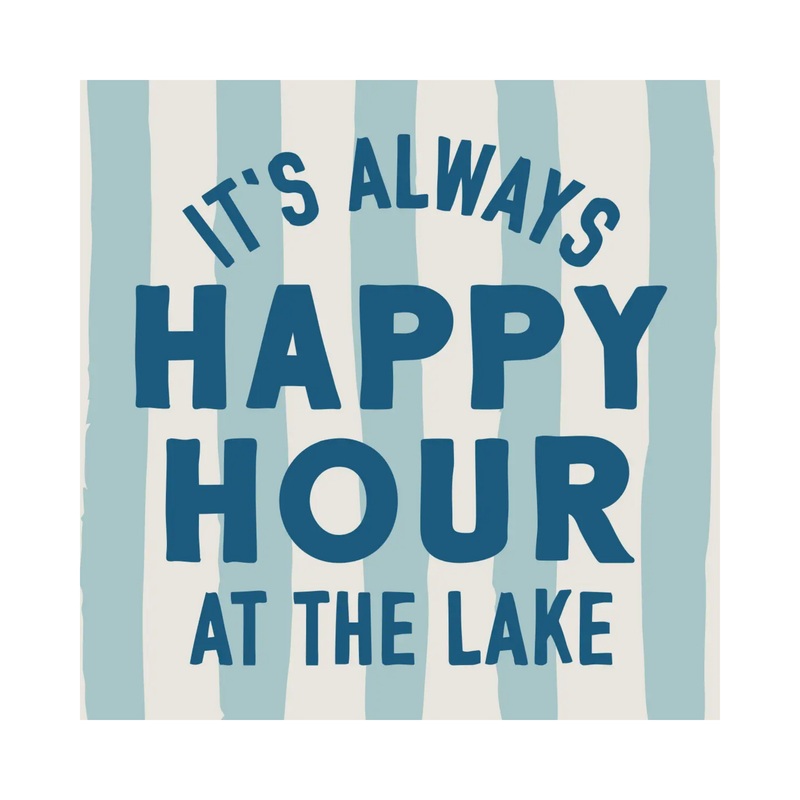 “Happy Hour at the Lake” Cocktail Napkins