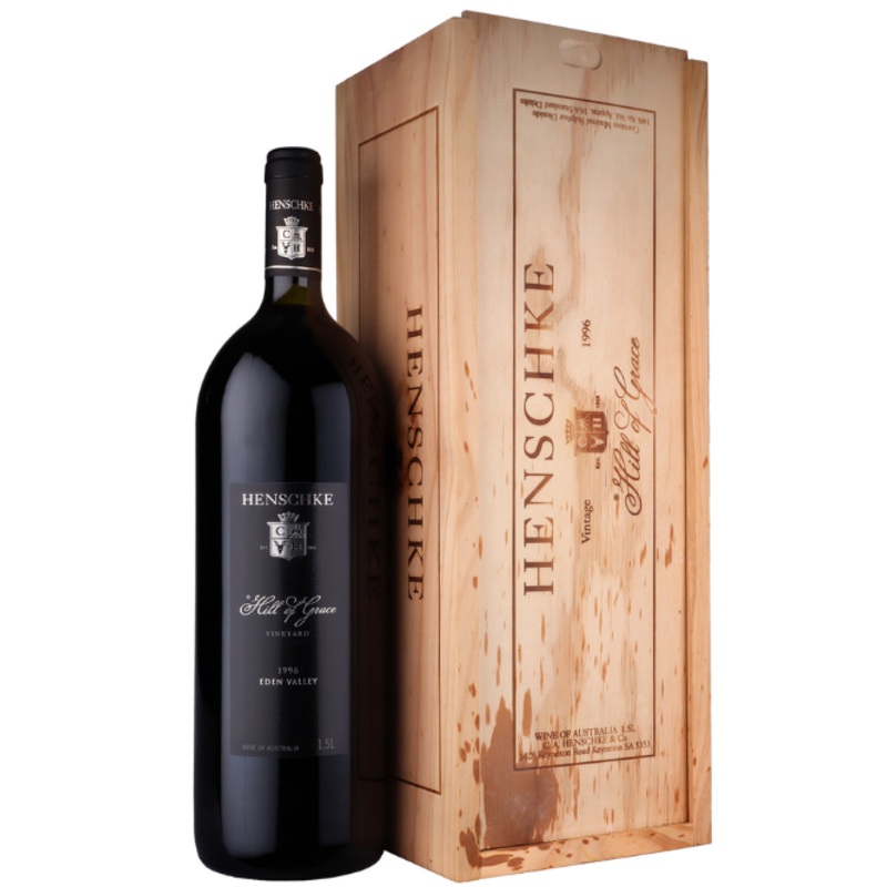 1996 Henschke Hill of Grace Shiraz 1.5L Magnum Original Wood Box