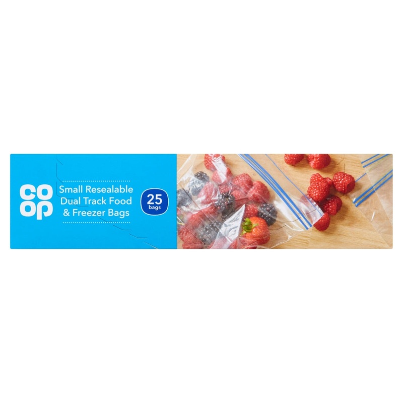 Co-Op Small Reusuable Food Bags 25s
