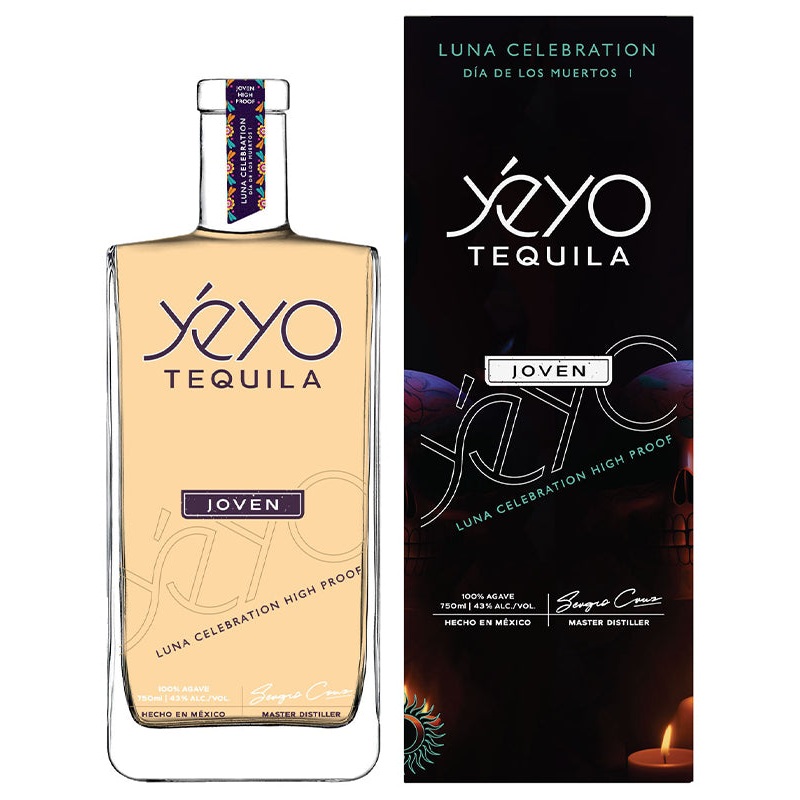 Yeyo Dia de los Muertos Joven Tequila Luna Celebration High Proof