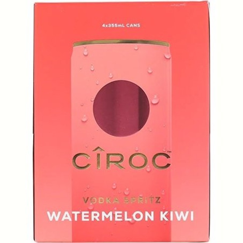 Ciroc Watermelon Kiwi Vodka Spritz 4 Pack 355ml
