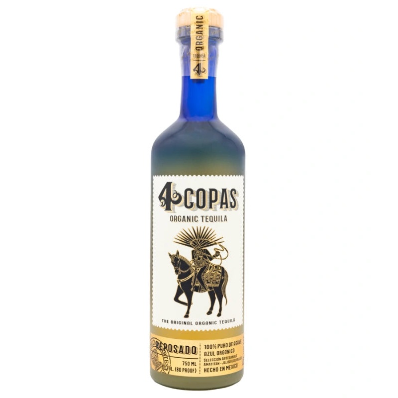 4 Copas Organic Tequila Reposado 750mL