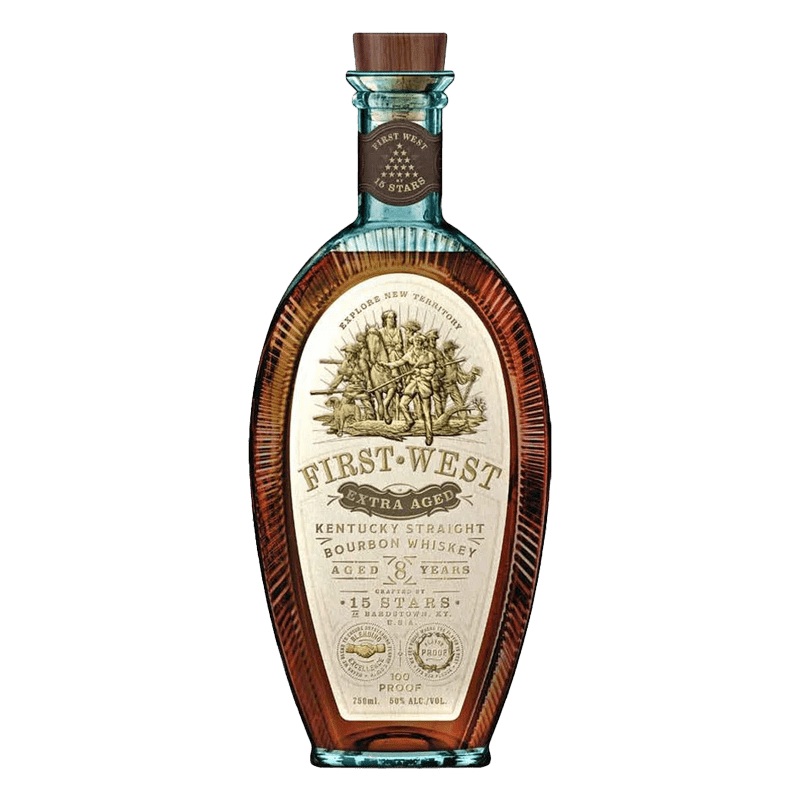 15 Stars First West Extra Aged Bourbon Whiskey 750mL