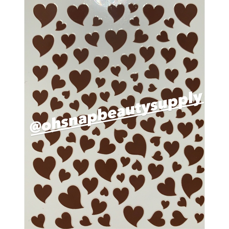 ***Brown Heart  D4213 Sticker