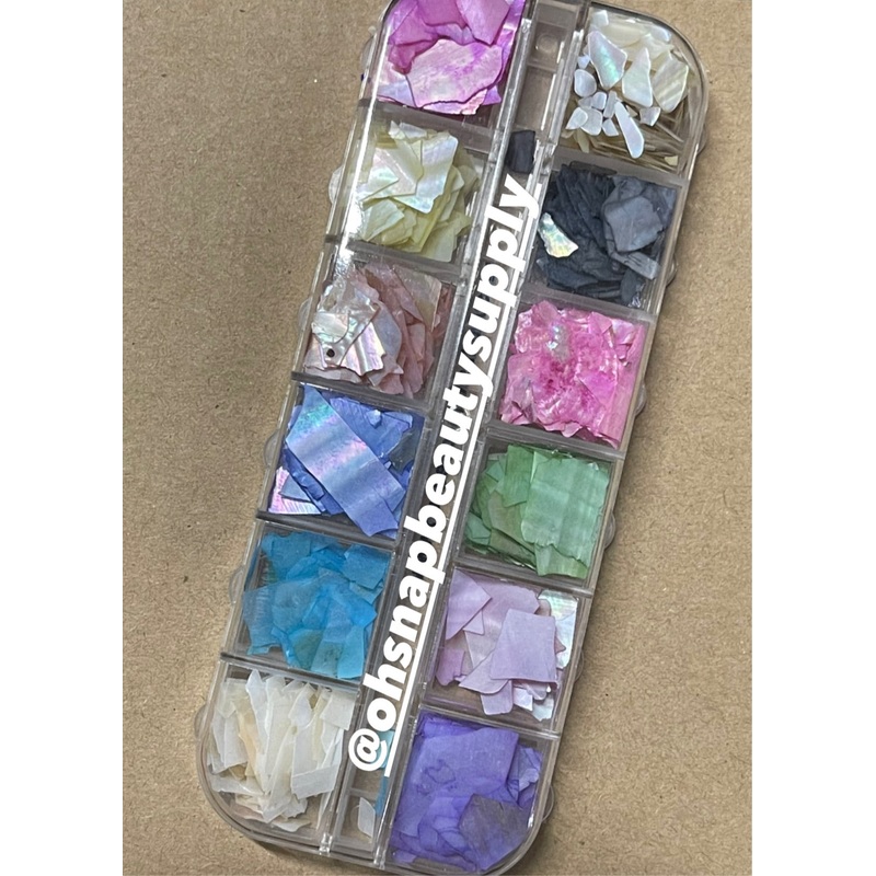 Color Crushed Seashells (12grids)