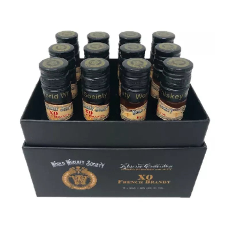 World Whisky Society French Brandy XO 12 Pack Tubes Gift Set