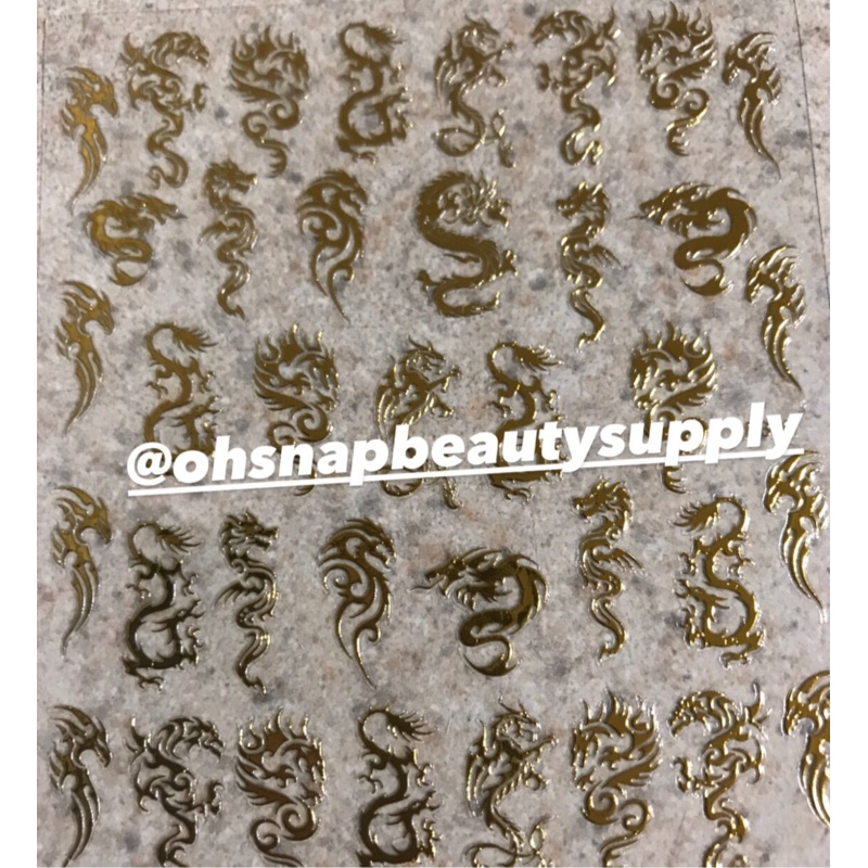 Gold Dragon 386 Sticker