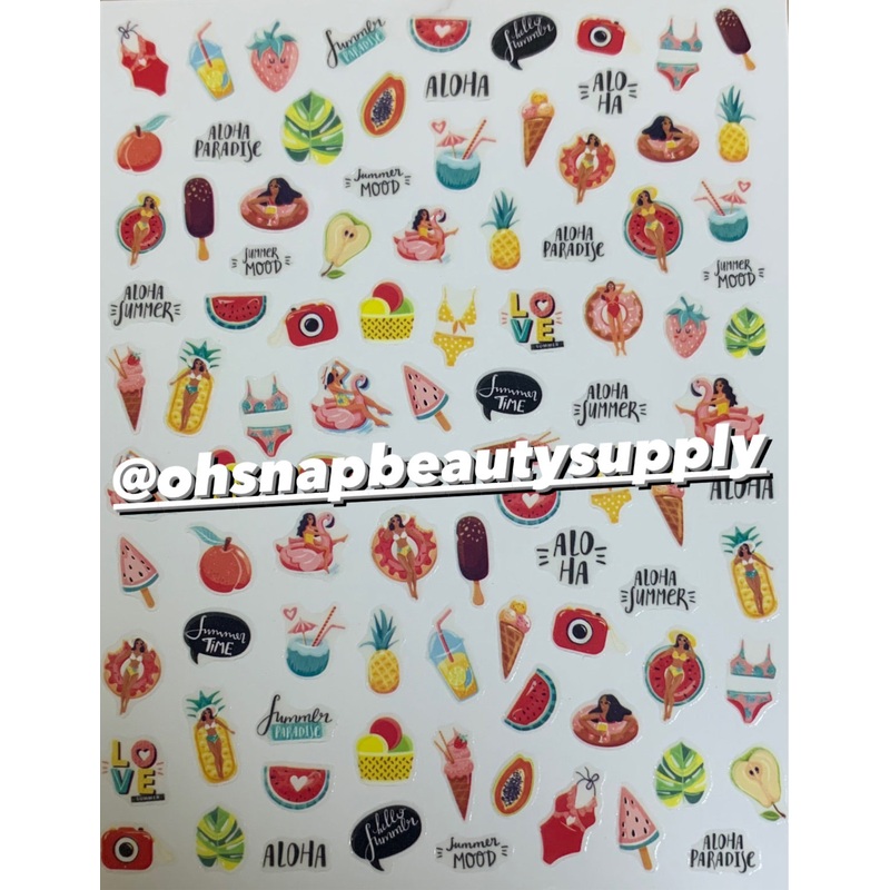 Summer HAWAII WG615 Sticker