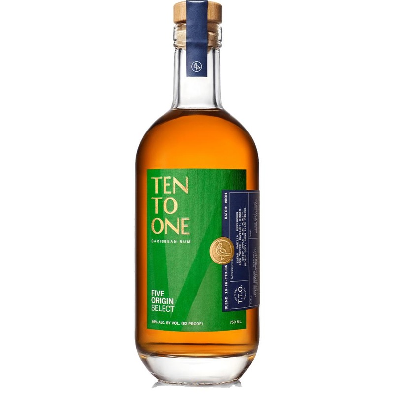 Ten to One Rum Five Origin Select 92 Proof 750ml