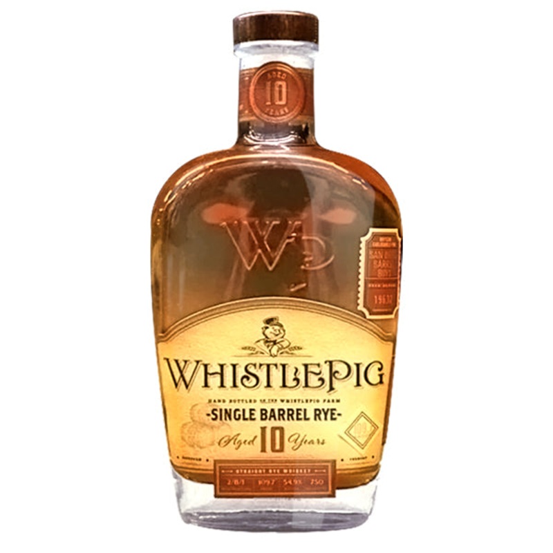 WhistlePig 10 Year San Diego Barrel Boys Single Barrel Rye Whiskey 750ml
