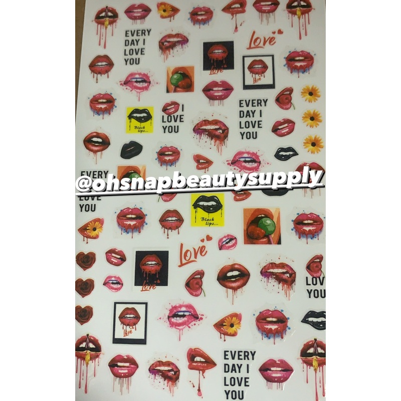 Lips  F767 Sticker