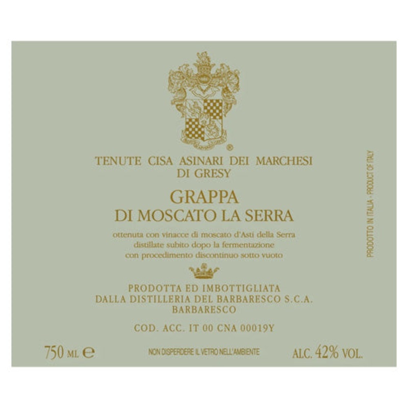 Marchesi di Gresy Grappa di Moscato La Serra