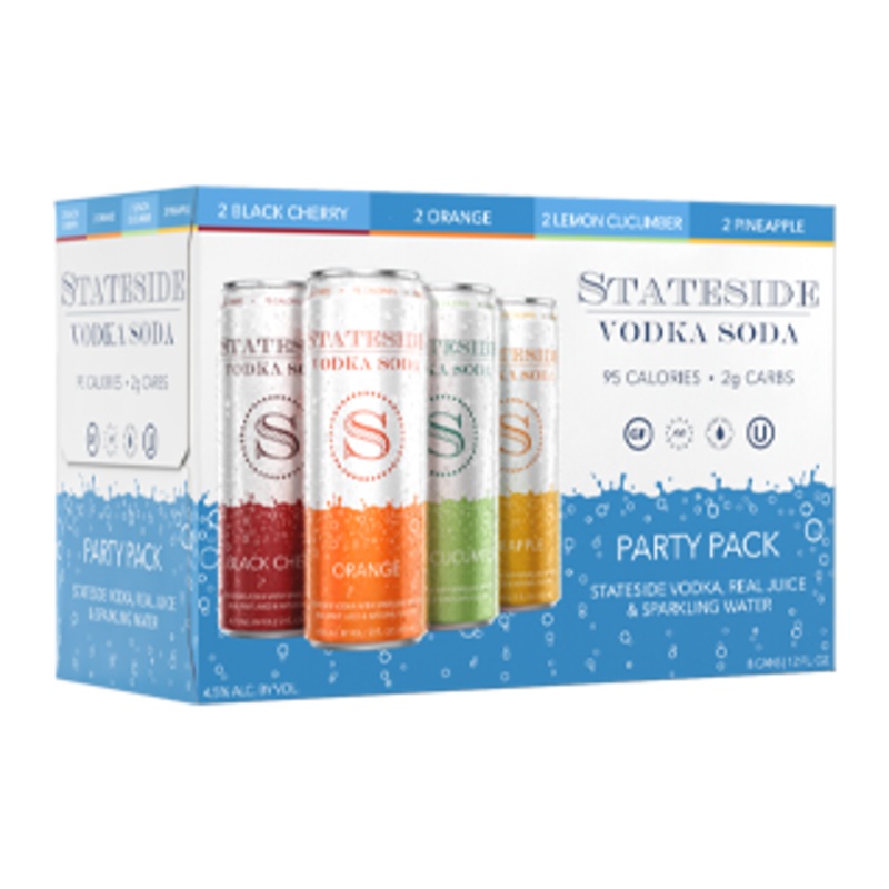 Stateside Vodka Soda Party 8 Pack