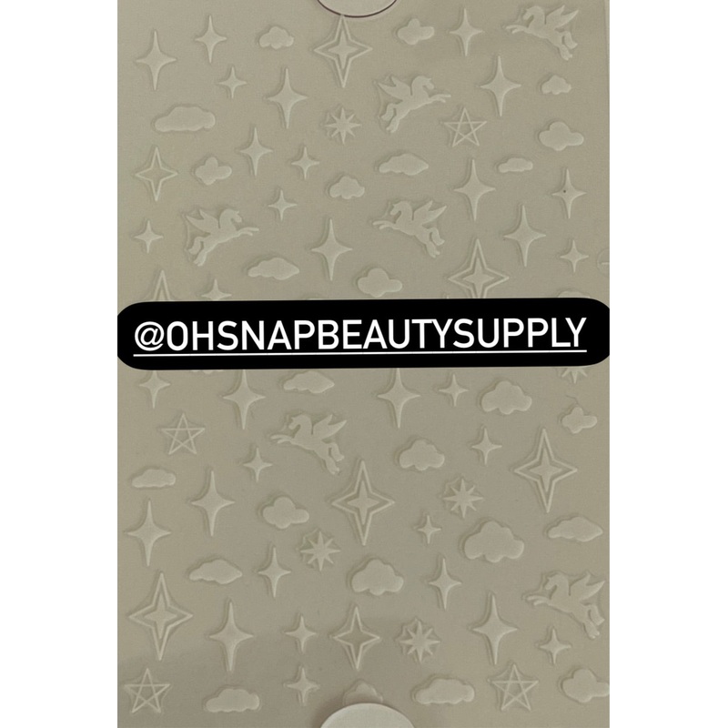 – White Star Moon Cloud Unicorn CS032 Sticker