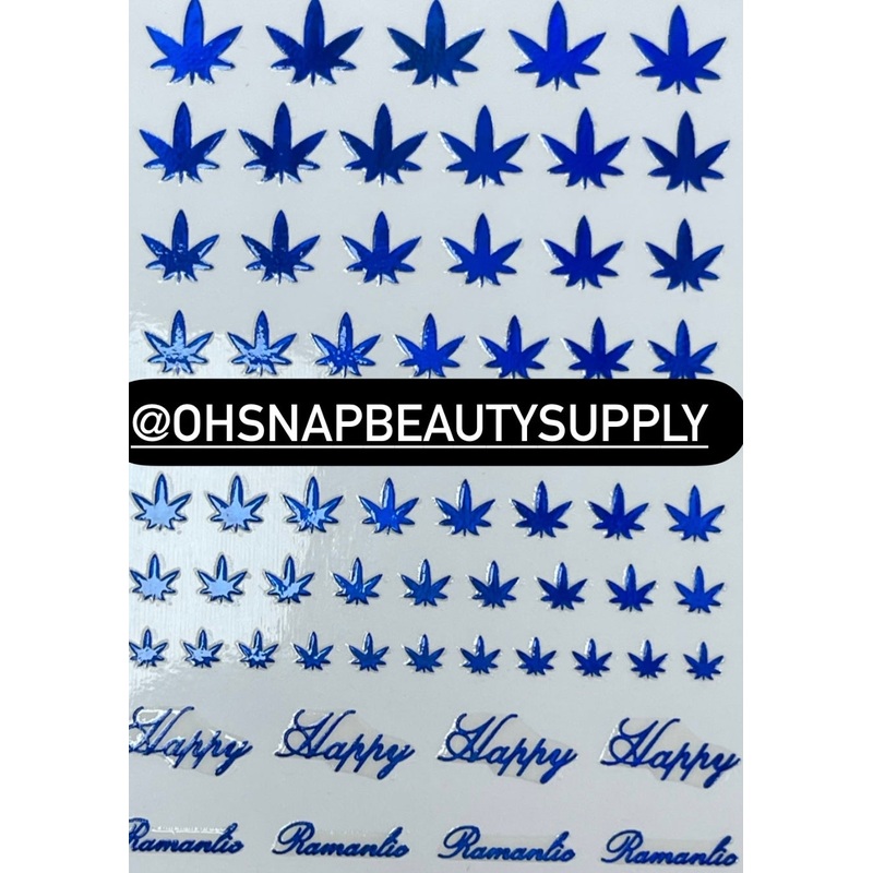 Blue Marijuana XF3362 Sticker