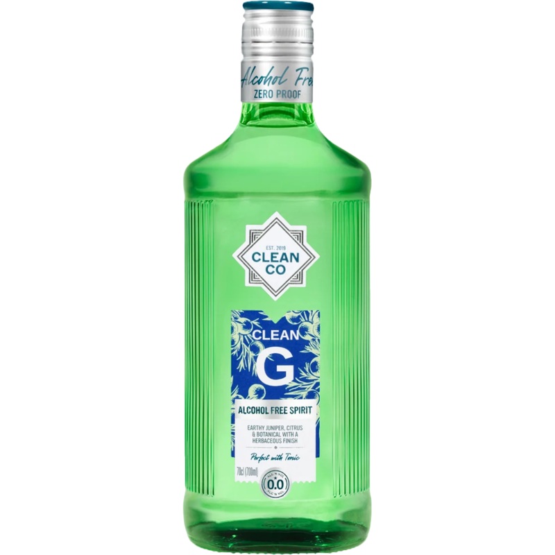 Clean Co ‘Clean G’ Non-Alcoholic Crisp Dry Botanical Spirit (700mL)