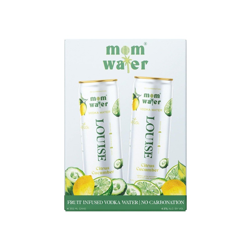 Mom Water Louise Citrus Cucumber 4Pk