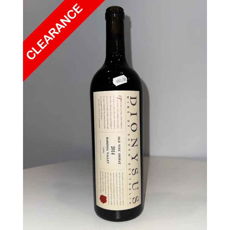 2014 Dionysus Old Vine Shiraz 750ml